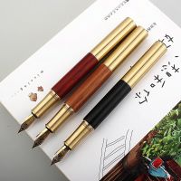 ▫ Luxury Pocket Natural Wood Fountain Pen Beautiful EF/F Nib Wooden Office Business Writing Ink Gift Pen