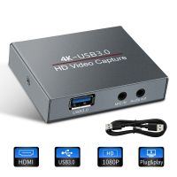 UeeVii Game Capture Card, USB 3.0 4K 30HZ Audio Video Capture Card with HDMI Loop-Out 1080P 60FPS Live Streaming HDMI Capture for PS4, Nintendo Switch, Xbox One&amp;Xbox 360 and More