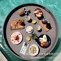 ◇ Bali Resort Pool Floating Basket Weaving Photography Prop