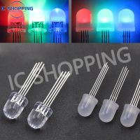 №△ 10pcs 10mm 4pins full-color RGB LED Common Anode / Cathode Transparent / Fog F10 Tri-Color Light Emitting Diode Red Green Blue