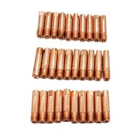 hk◑✠  10 Pc/set Gas Nozzle MB-15AK M6x25mm Welding Torch Contact 0.8/1.0/1.2mm