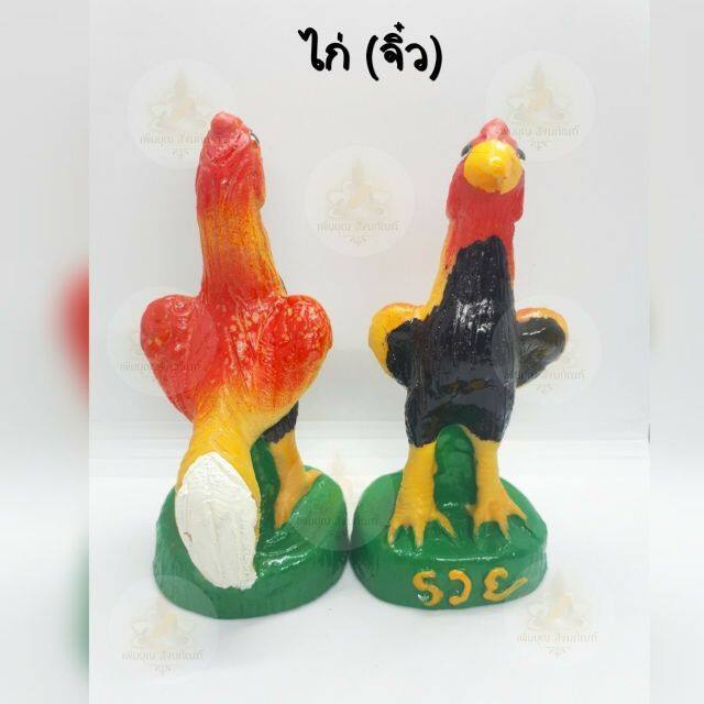 พร้อมส่ง-ไก่แก้บน-ขนาดจิ๋ว-รูปปั้นไก่-ไก่ชน-ไก่เรซิ่น-ราคา-ตัว