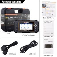 Foxwell NT624 Elite Foxwell NT624 Elite Foxwell NT624 Elite Automotive Scanner OBD2ระบบเต็มรูปแบบน้ำมันเครื่องอ่านโค้ดรีเซ็ต EPB EOBD OBD เครื่องมือวินิจฉัยรถ2สแกนเนอร์อัตโนมัติ