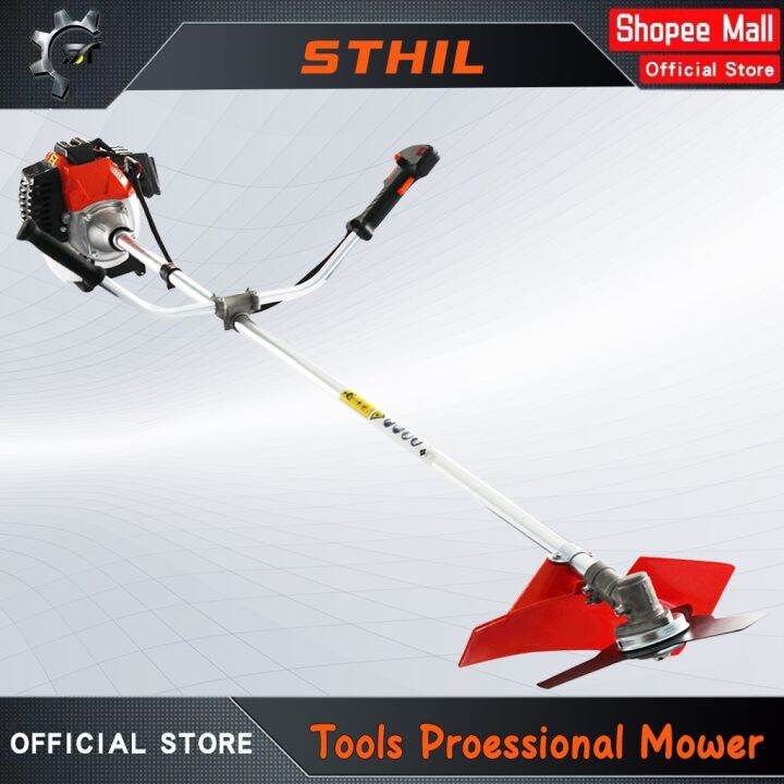 Stihl Grass Trimmer 4 Stroke Brush Cutter Tiller Attachment With Big ...