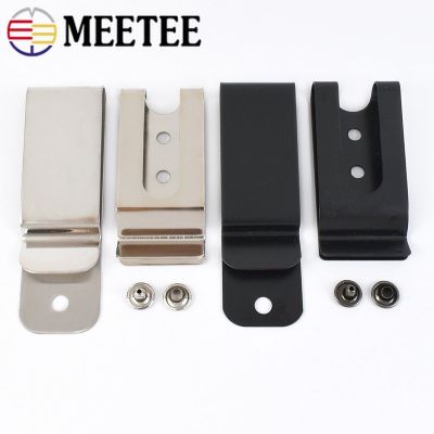 5Pcs Metal Belt Clips Buckles Bag Strap Clip Clasps Wallet Holster Sheath Keychain Nail Hook Buckle DIY Hardware Accessories