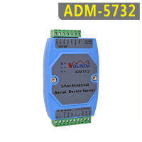 Industrial 2Channel Serial Device Server RS485 2พอร์ต RS422 To Ethernet TCPIP DIN Guide Rail