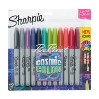 Sharpie ชาร์ปี้ Cosmic Color ปากกามาร์กเกอร์ ปากกาเคมี หัวเดียว หัวไฟน์ ชุด12 สี