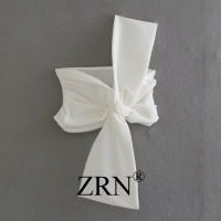 ZRN เสื้อกล้ามเครื่องตกแต่งรูปโบว์ลำลองสำหรับผู้หญิงเสื้อกล้ามลำลองเก๋ไก๋สำหรับแฟชั่นสำหรับผู้หญิง