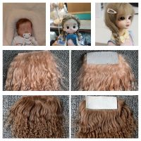 Top Quality Reborn Doll Pure Mohair Handrooted 25 colors Sheepskin Wool Lamb Hair for DIY BJD SD Blyth Dolls Wigs Hair Accessory Screw Nut Drivers