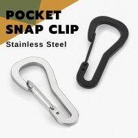 (++โปร) Pocket Snap clip คาราไบเนอร์เล็ก สแตนเลส ห้อยพวงกุญแจ ราคาดี เปล เปลนอน เปลญวน เปลเดินป่า