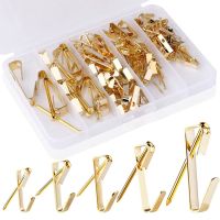 136 PCS Heavy Duty Wall Hanger Hanging Nail Photo Wall Nail Hardware Kits Picture Hanging Frame Hooks Metal Material