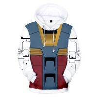 《Qinghe Yi Fang》 GUNDAM Character Suit 3D Hoodies ผู้หญิง/ผู้ชายแฟชั่นแขนยาว Hooded Sweatshirt มาใหม่ Casual คอสเพลย์ Streetshirt Clothes