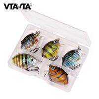 【hot】✌❦❈ VTAVTA 5pcs/Box TopWater Crankbaits Fishing Set 30mm 2.3g Floating Wobblers Pike Trout Accessories