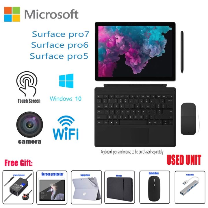 Microsoft Surface Pro 5 Pro6 Pro7 Laptop tablet 2 in 1 Intel Core