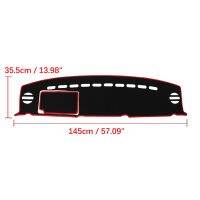 uxcell 1Set RHD Car Dashboard Cover Nonslip Black/Red Dash Mat Sun Pad For-Toyota FJ Cruiser Non-slip Sun Shade DashMat