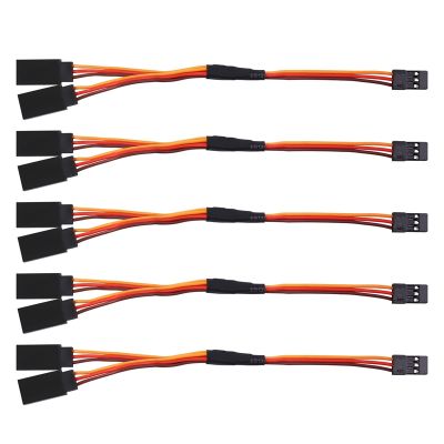 5Pcs 150mm Y Type Extended Line Extension Lead Wire Cable For Futaba Jr Y Harness Servo Lead Extension