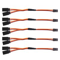 5Pcs 150มม. Y ประเภท Extended Line Extension สายไฟสำหรับ Futaba Jr Y Harness Servo Lead Extension ขายปลีก