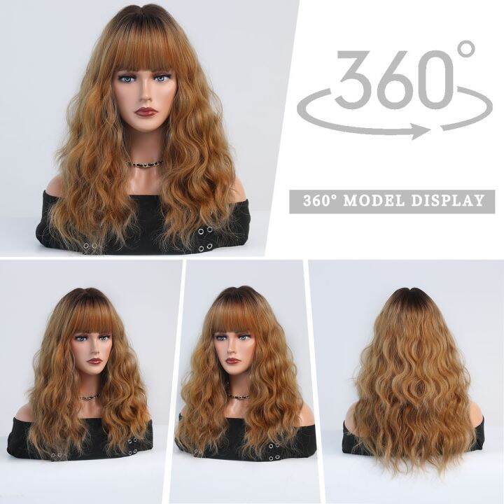 jw-7jhh-wigs-wavy-hair-wig-ombre-blonde-for-woman-synthetic-wigs-with-bangs-resistant