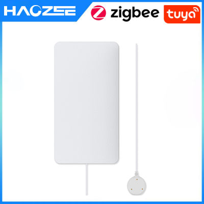 Tuya ZigBee Smart Home Water Sensor Leak Detector น้ำท่วมน้ำรั่วนาฬิกาปลุกทำงานร่วมกับ Tuya Zigbee Hub Zigbee2MQTT