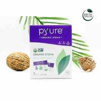 Pyure สตีเวีย ออแกนิค100% หญ้าหวานซอง 80 ซอง นำเข้าจากอเมริกา (Organic stevia) เหมาะกับคีโต คนรักสุขภาพ