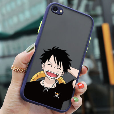 เคสoppo a83 สวยๆ การ์ตูน Luffy Ultra-thin skin รู้สึก Frosted เลนส์ใสกล้องฟิล์มป้องกัน ฝาหลังแบบแข็ง ขอบซิลิโคนอ่อนนุ่ม เต็มปก