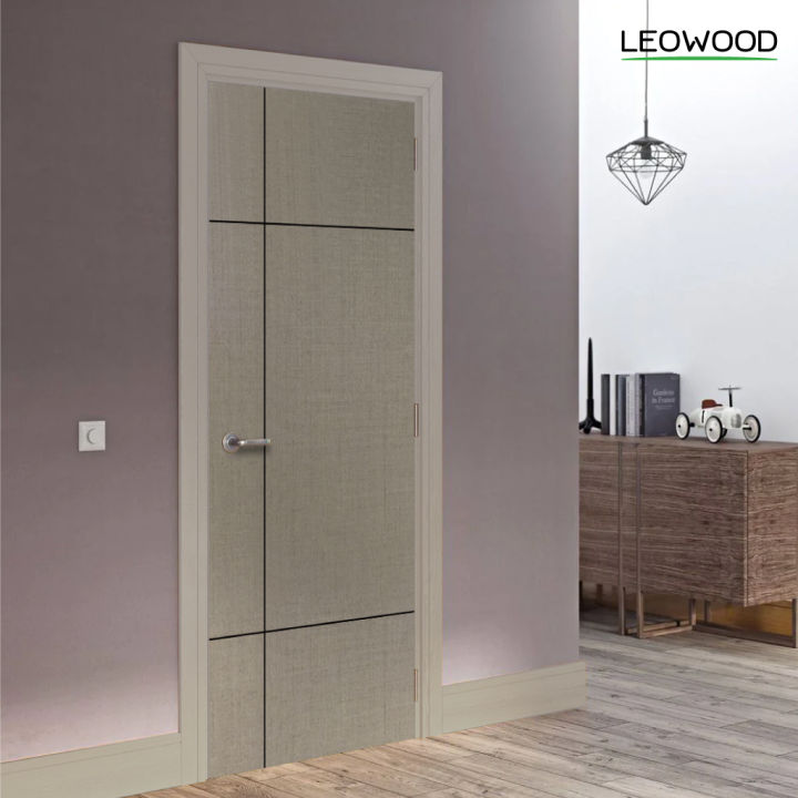 ประตูเคลือบเมลามีน-idoor-s6-silver-wool-ขนาด-3-5x80x200cm-leowood
