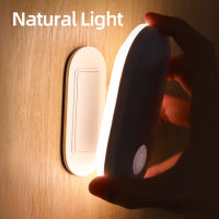 Baseus PIR Motion Sensor Night Light Human Induction Backlight Magnetic LED Light Rechargeable Bedside Lamp Wall Lamp For Home