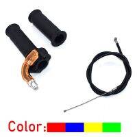 ZZOOI Black Restrictable Twist Throttle Cable Set For Mini 47cc 49cc Moto Bike Dirtbike Quad