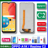 6.1 Original สำหรับ OPPO Realme C2 RMX1941สัมผัสหน้าจอ LCD หน้าจอดิจิตอลสำหรับ OPPO A1K CPH1923 LCD จอสำรอง