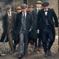 มีดโกนขนแกะ Peaky Blinders หมวกแปดเหลี่ยมผู้ชายหมวกช่างสีแฟชั่นแนวเรโทรเบเร่ต์สไตล์อังกฤษสำหรับหมวกเด็กส่งหนังสือพิมพ์