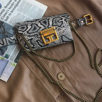 New Fashion Waist Bag Woman Bag New One Shoulder Oblique Snake Pattern Female Bag Belt Wallet Snake Print Shoulder Bag