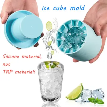 Ice Bucket Cup Mold Ice Cubes Tray Food Grade Quickly Freeze Silicone