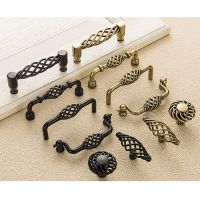 【CW】 Vintage Antique Bronze Cabinet Handles Hollow Out Birdcage Handles Drawer Knobs Wardrobe Door Pullers Furniture Handle