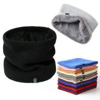 ☄✢  2022 New Neck Scarf Winter Women Men Solid Knitting Collar Thick Warm Velveted Rings Scarves High Quality Allmatch Muffler