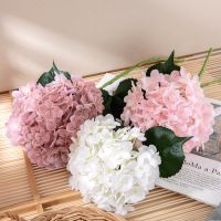 Latex Film Hydrangea Real Touch Artificial Flowers for Home Living Room Decoration Bridal Bouquet Wedding Flower Arrangement