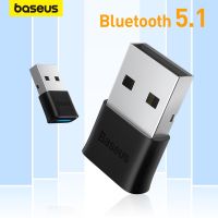 Baseus ตัวรับสัญญาณ5.1ตัวรับส่งสัญญาณตัวแปลงบลูทูธ USB สำหรับเมาส์ไร้สายลำโพง PC USB อะแดปเตอร์เสียงเพลง