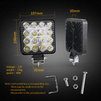 4X นำแถบแสง worklight 48วัตต์16 LED ออฟโร้ดแสงทำงาน12โวลต์ไฟตัดหมอกสำหรับ4x4 LED SUV รถ A บาร์ Trac ไฟหน้าหลอดไฟสปอตไล