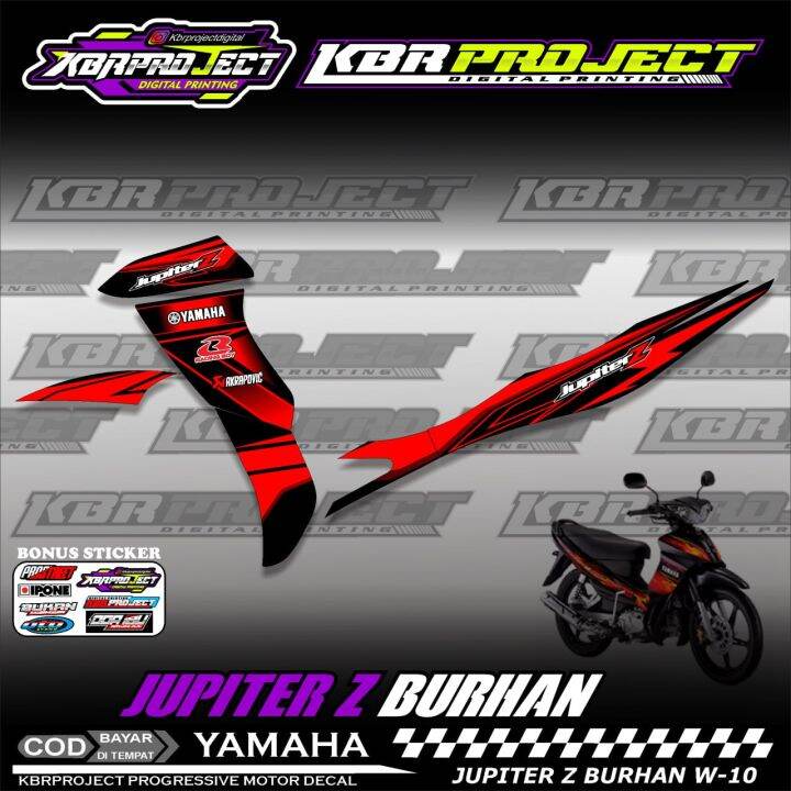 JUPITER Z BURHAN 2006 STIKER MOTOR KEREN Stiker Striping JUPITER Z