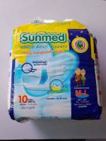 Sunmed ผ้าอ้อมผู้ใหญ่ แบบเทป ซันเมด size M-L จำนวน 10 ชิ้น 1ห่อ สำหรับสะโพก 28 -46 นิ้ว