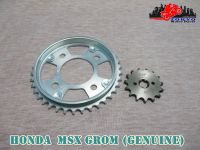 HONDA MSX GROM (GENUINE PARTS) FRONT (15T) &amp; REAR (36T) SPROCKET SET // ชุดสเตอร์ หน้า (15 ฟัน) &amp; หลัง (36 ฟัน)