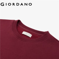 Giordanoผู้หญิง เสื้อสเวตเตอร์คอกลมผ้าฟลีซหลวมหลวมไหล่คอกลม Free Shipping 13322766TH