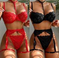 【CC】▣☜▩  Transparent Erotic Thongs Garters Set Lenceria Mujer Fashion