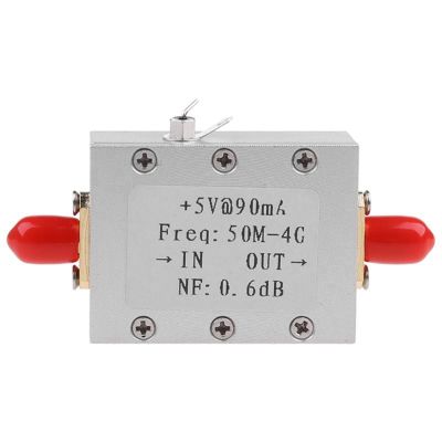 RF Amplifier Module Low Noise RF Amplifier Module Metal RF Amplifier Module Ham Radio Board LNA 50M-4GHz NF=0.6DB