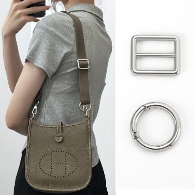 ◎❧℗ Hs mini Evelyn shoulder strap adjustment buckle bag strap shortening Japanese buckle fixed ring strap buckle accessories