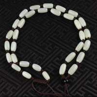 Hot Selling Hand Woven White Jade Necklace Natural Jade Beads Necklace Jewellery Fashion Accessories Men Women Sweater Chain