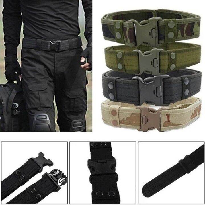Security Tactical Combat Belt Utility Gear Adjustable Heavy Duty
