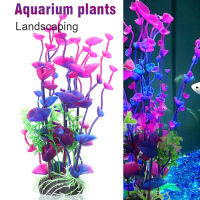 Mapiuo 1pcs Artificial Water Plant Purple Aquatic Grass Fish Tank Aquarium Decor Accessories