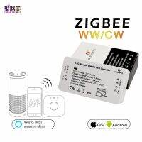 Dc12v-24โวลต์สะพาน Zigbee ตัวควบคุมไฟ Led Zll สีขาว/สีขาวอบอุ่นควบคุมแอปโทรศัพท์สำหรับ5050เทป Led