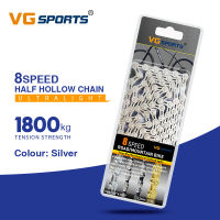 VG Sports Ultralight 8 9 10 11 Speed Bicycle Chain Silver HalfFull Hollow 9s 10s 11s Bike Chain Mountain Road Bike Accessories