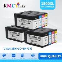 KMCYinks 4pcs pgi1500 BK/ C/ M/ Y Compatible Ink Cartridge For CANON MAXIFY MB-2050 2150 2300 2350 2355 2356 2357 2750 printer